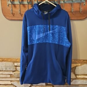Nike Blue Hoodie with Logo Size XXL